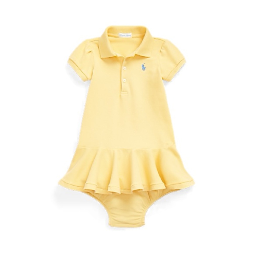 Ralph Lauren Cotton Mesh Polo Dress